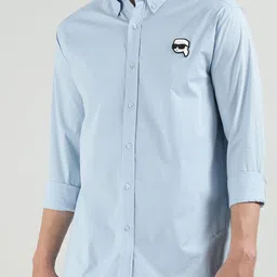 Karl Lagerfeld Slim Fit Button-Down Collar Cotton Casual Shirt-picture-14
