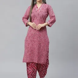 Indibelle Women Geometric Embroidered Thread Work Kurta-picture-17