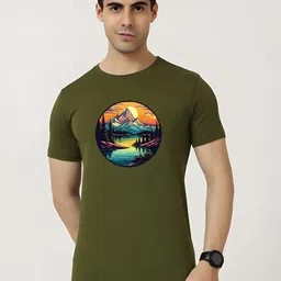 KaamBhari Graphic Printed Round Neck Regular Fit Cotton T-shirt-picture-26