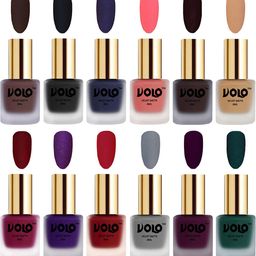 VOLO Set Of 12 Velvet Matte Nail Polish-8 ml Each-picture-14