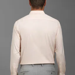 Louis Philippe Men Regular Fit Spread Collar Solid Cotton Formal Shirt image 2