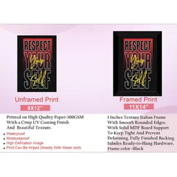 SAF Red & Black Motivational Premium Framed Wall Art image 4