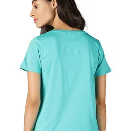 Y.O.U Women Bio Finish Typography Printed Round Neck Pure Cotton T-shirt-picture-35