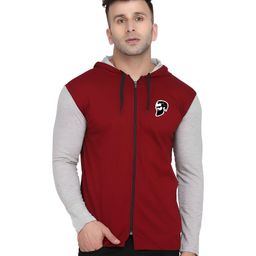BEYOU FASHION Men Colourblocked Hooded Slim Fit T-shirt-picture-45