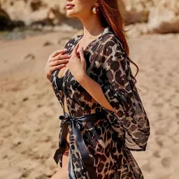 StyleCast Animal Print Fit & Flare Mini Dress image 3