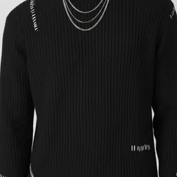 glitchez Ribbed Embroidered Pullover image 4