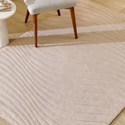 Home Centre Brown Abstract Polyester Carpet-picture-39