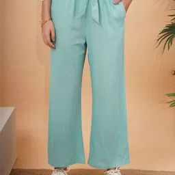 NUEVOSDAMAS Women Knitted Palazzos-image-28