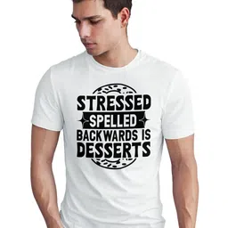 Seekbuylove Typography Printed Round Neck Bio Finish Pure Cotton T-shirt-picture-30