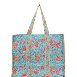 Block N Style Unisex Floral Printed Shopper Tote Bag-picture-22