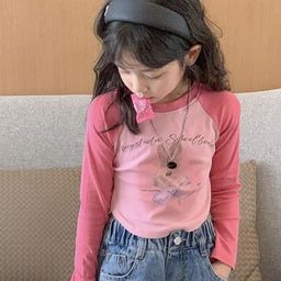 LULU & SKY Girls Colourblocked V-Neck Pockets T-shirt-picture-7