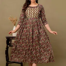 MURLI KURTI Printed Anarkali Maternity Dress-picture-32