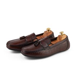 CORDWAINERS Men Textured Leather Formal Loafers-picture-32