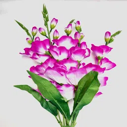 artificial hub gladiolus purple multicolor Assorted flower bunch Purple Orchids Artificial Flower image 2