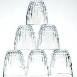 crockware (Pack of 6) CRKWR_6PCS_gls_CW-WSKY-03_New_HH148 Glass Water/Juice Glass image 1