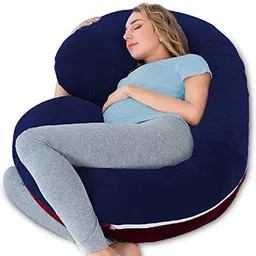 hundur store Microfibre Solid Pregnancy Pillow Pack of 1 image 1