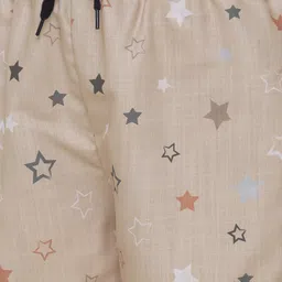 FashionRack Women Purple & Taupe Set of 2 Printed Cotton Lounge Shorts image 4