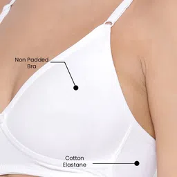 LYRA Pack Of 2 Combed Cotton Seamless Cross Over Moulded Bra image 4