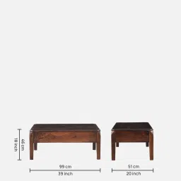 royaloak Adolt Coffee Table In Brown Colour image 2