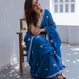 sourav biswas Woven Handloom Pure Cotton Saree-picture-15