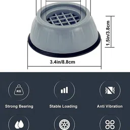 indvik Anti Vibration Pads with Suction Cup Feet Bathtub Feet image 2