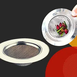 vadhavan Kitchen Sink Stainless Steel Push Down Strainer image 5