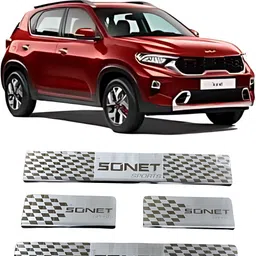 ad chrome SONET SILL PLATE FOR CAR DOOR FOOT AREA Chrome Kia NA Side Garnish-picture-13