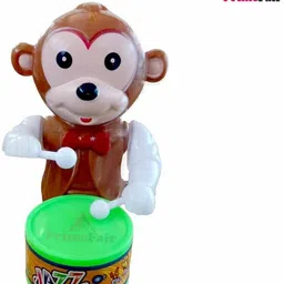 primefair Key-Operated Cute Drummer Toy with Drumming Dancing for Kids Baby Rattle Toys image 2