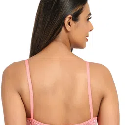 Designer Bugs Grey & Pink Pack of 3 Cotton Lightly Padded Bra image 4