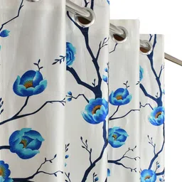 kiara creations 153 cm (5 ft) Window Polyester Semi Transparent Curtain (Pack Of 4) image 2