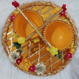 masoom Wood Decorative Platter image 2