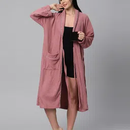 lacylook Peach Medium Bath Robe image 5