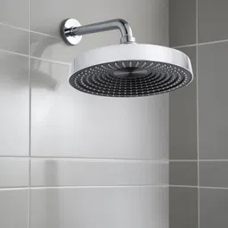 mocksh STEP Series 8 Inch ABS Overhead Shower Round/Shower Head With 9" SS Round Arm Fixed Mount-picture-46