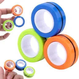 goyal's Stress Relief Magnetic Fidget Spinner Rings Toy - Pack of 3-picture-23