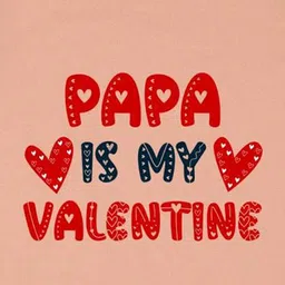 Arvesa Papa Is My Valentine Printed Bodysuit image 3