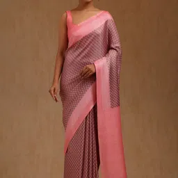 Soch Ethnic Motifs Woven Design Zari Saree-image-69