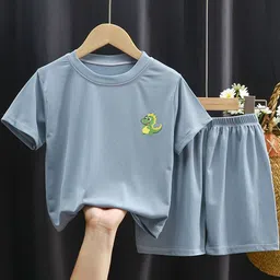 Xsole Boys Printed T-shirt With Shorts-picture-32