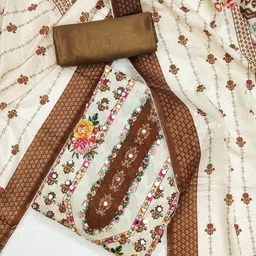 Rangtulika Ethnics Embroidered Unstitched Dress Material-picture-21