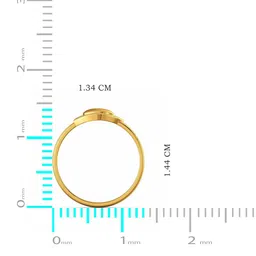 Joyalukkas Unisex Kids Heart Gold Ring image 4