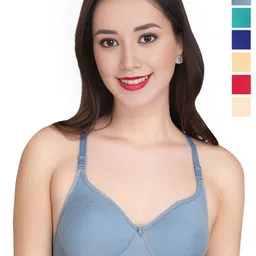 Liigne Women Everyday Non Padded Full Coverage Pack Of 6 Bra-picture-18