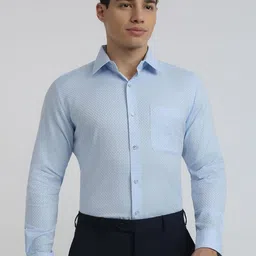 Raymond Pure CottonContemporary Fit Cutaway Collar Formal Shirt-picture-21
