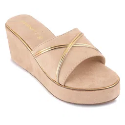 DressBerry Women Embellished Platform Mules image 4