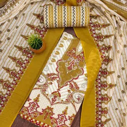 SAINOOR Printed Pure Cotton Unstitched Dress Material-picture-30