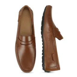 GUESS Men Leather Slip-On Loafers image 3