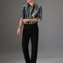 Banana Club Men Classic Slim Fit Opaque Printed Casual Shirt image 5