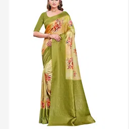 PARVOTSAV Floral Art Silk Designer Saree-picture-36
