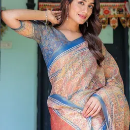 MAHARANI COUTURE Ethnic Motifs Printed Saree image 2