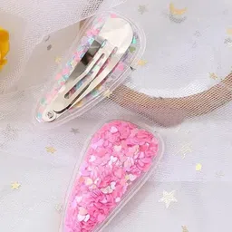 DailyObjects Girls Set of 6 Fun Fruit Coloured Sequins Hair Clip image 4