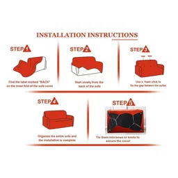 Stylista Olive Green Polyester Sofa Cover With Arms image 3