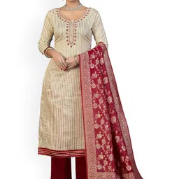 Maroosh Embellished Unstitched Dress Material-picture-19